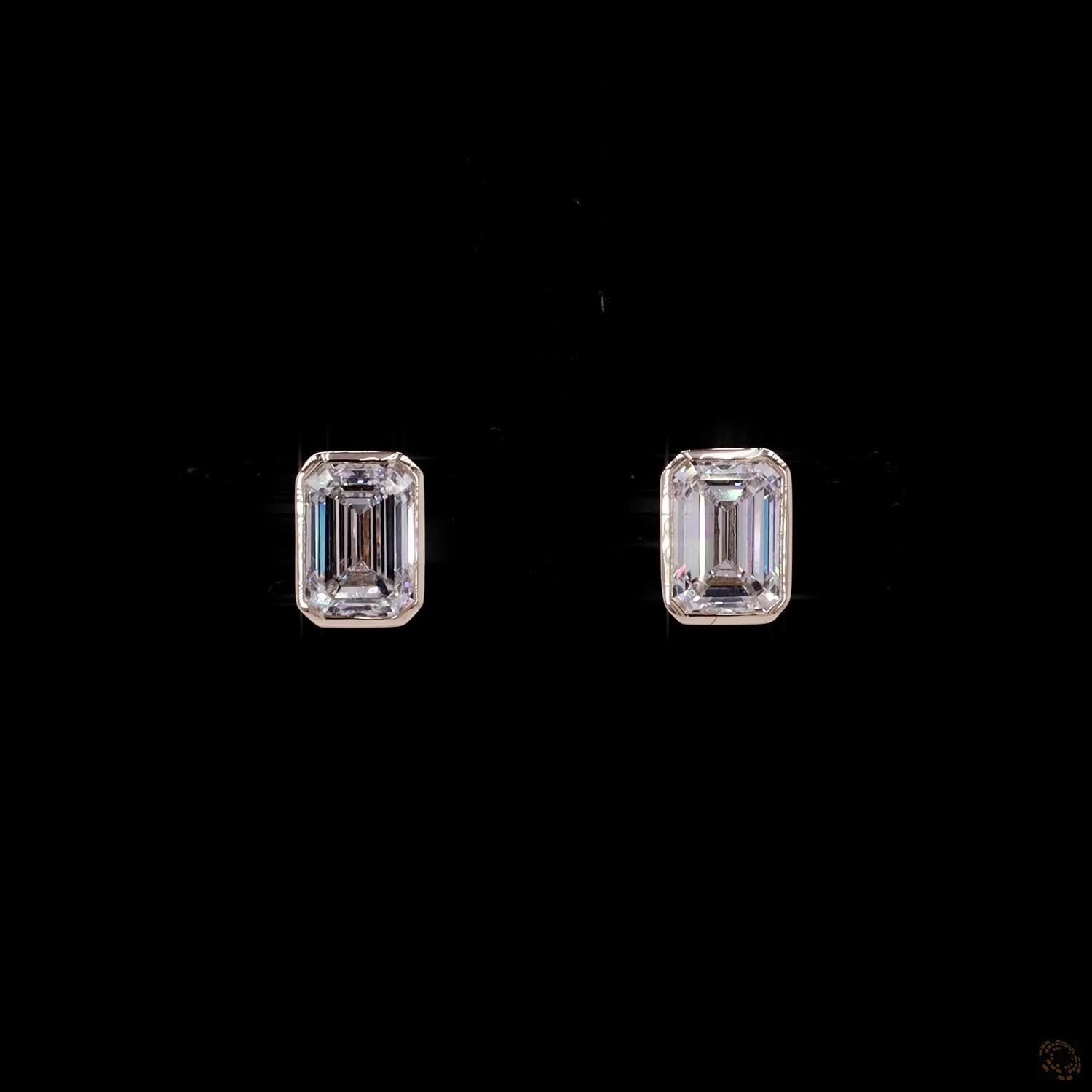 2.41 Ct Full Bezel Setting (a continuous metal rim wraps fully around the gem for maximal protection, smooth edges, and a bold geometric profile)