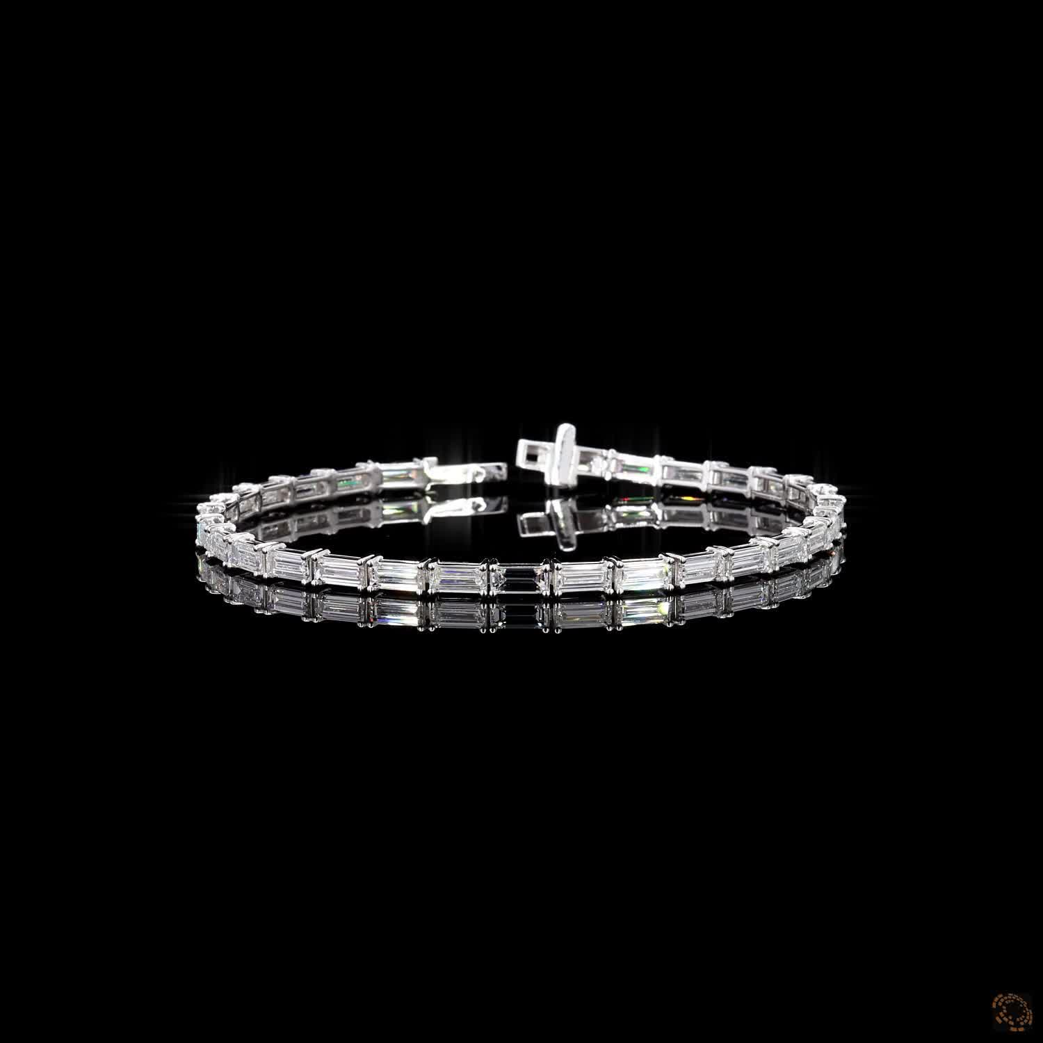 7.00 Ct Baguette Diamond Fashion Bracelet Lab Grown Diamond