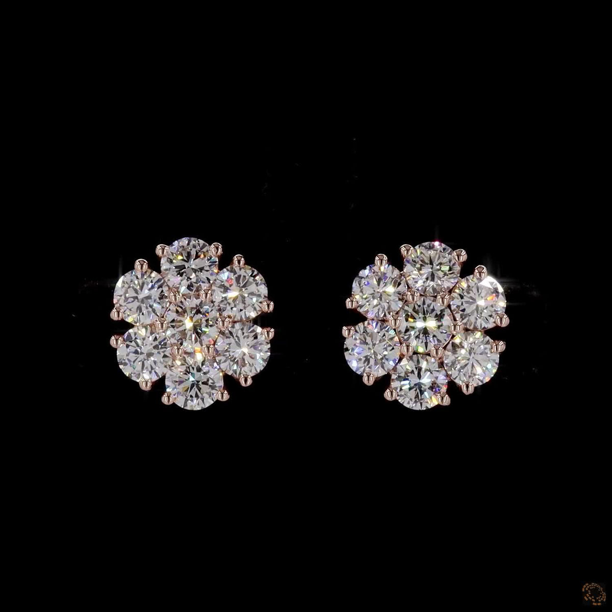 3.07 Ct Floral Modern Elegance, Brilliant Sparkle, Classic Luxury Fine Jewelry