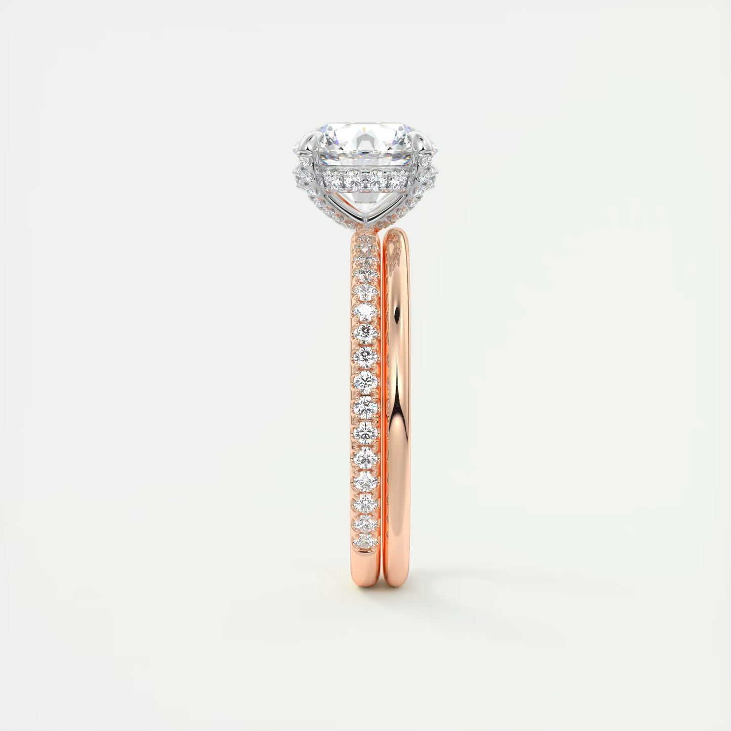 8-9 GM Round Solitaire Engagement Ring Forever Love