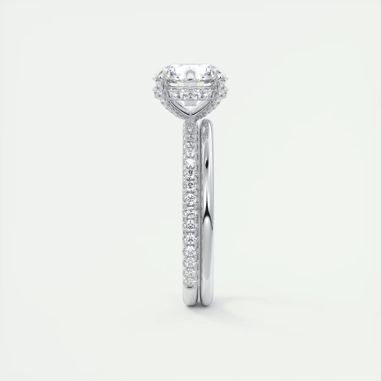 8-9 GM Round Solitaire Engagement Ring Forever Love