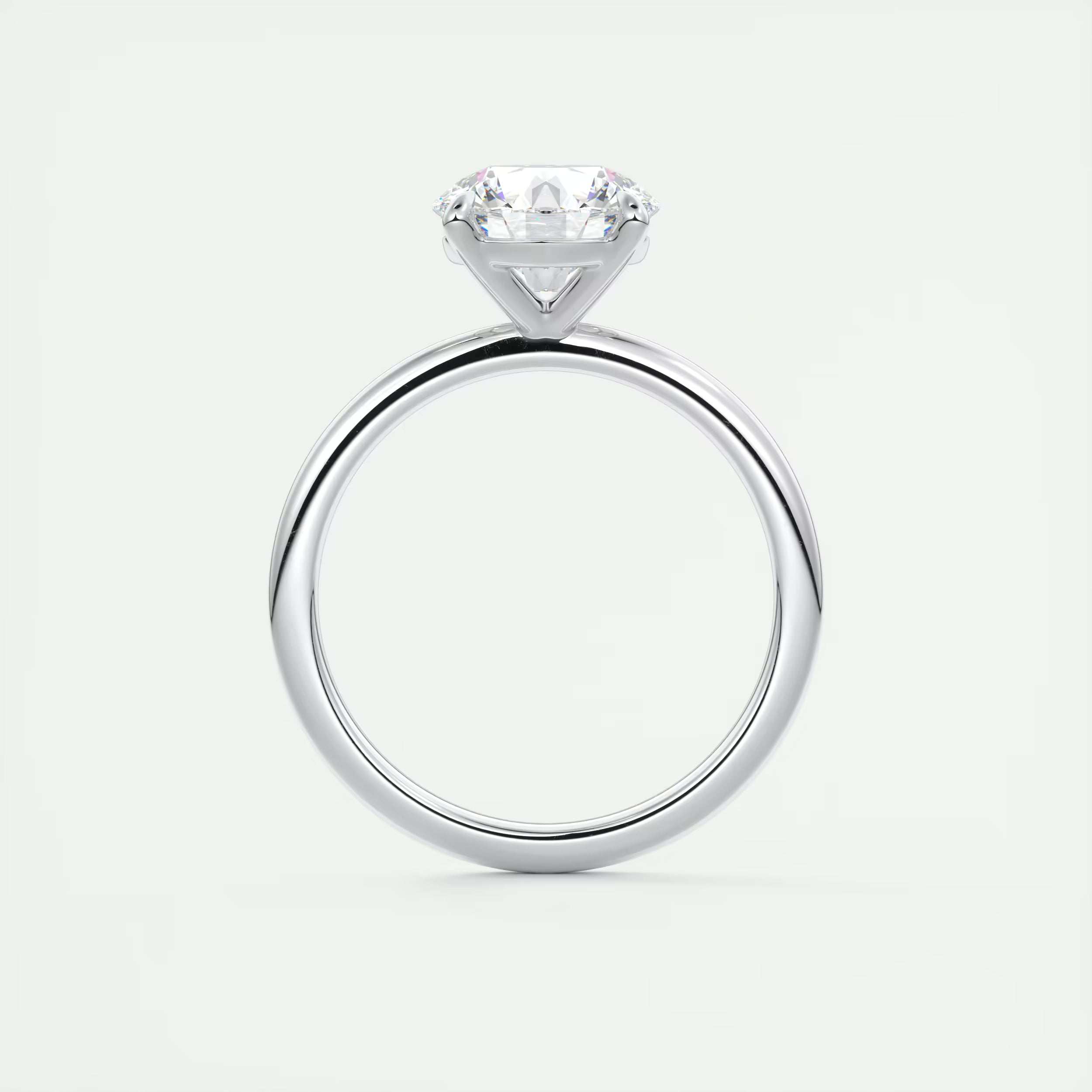 2.00 Ct Round Solitaire with Four Eagle Claws Set Engagement Ring