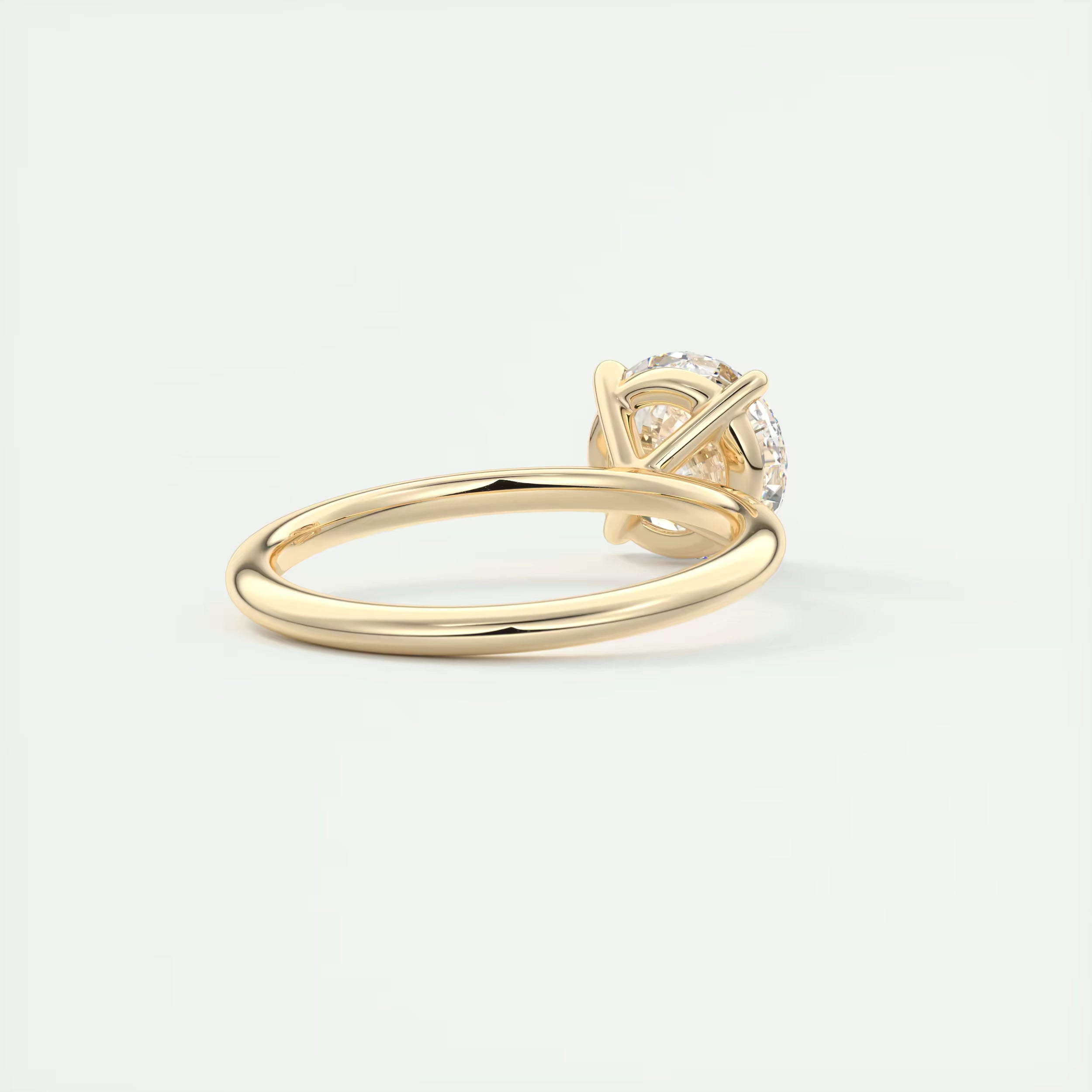 2.00 Ct Round Solitaire with Four Eagle Claws Set Engagement Ring
