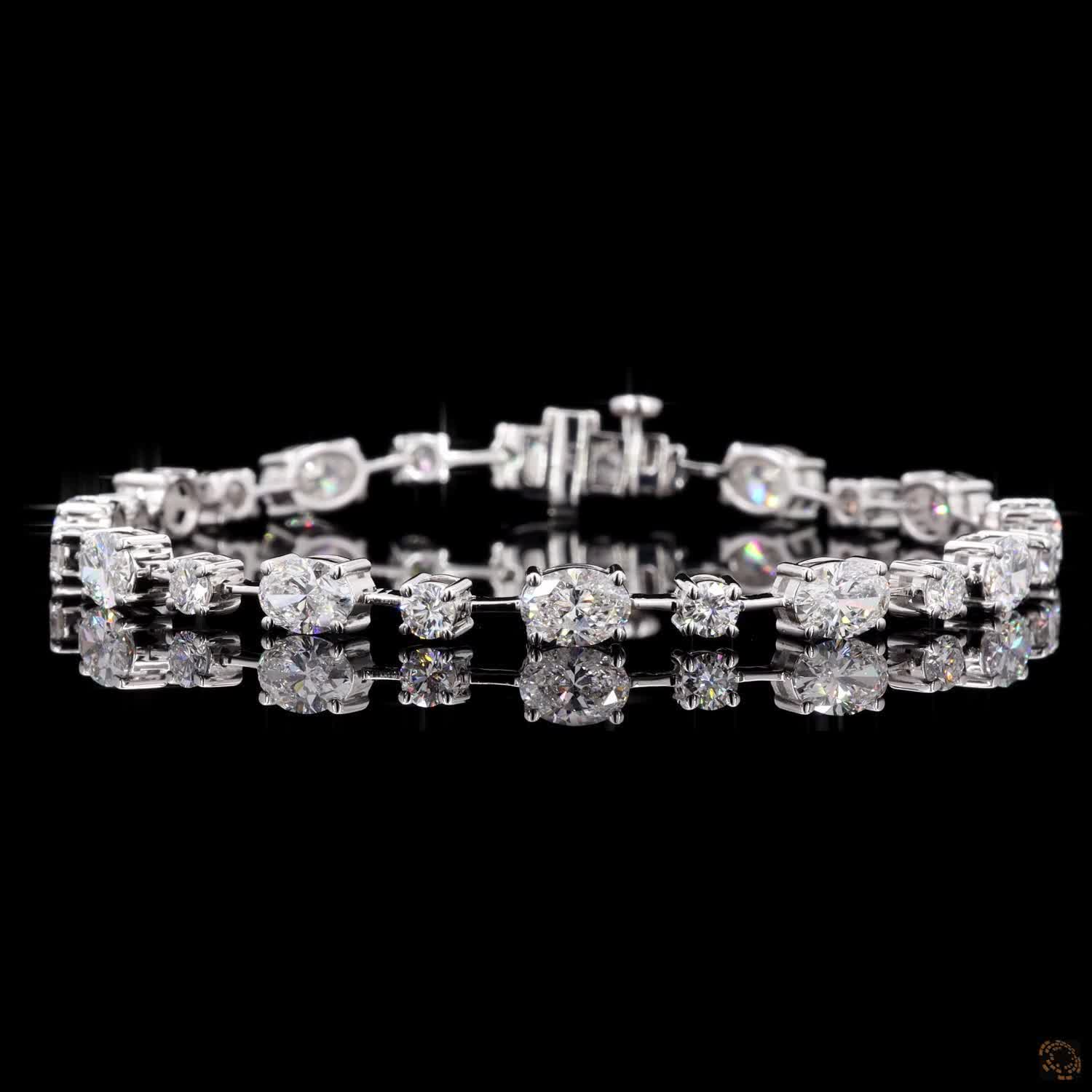 7.80 Ct Lab Grown Diamond Tennis Bracelet