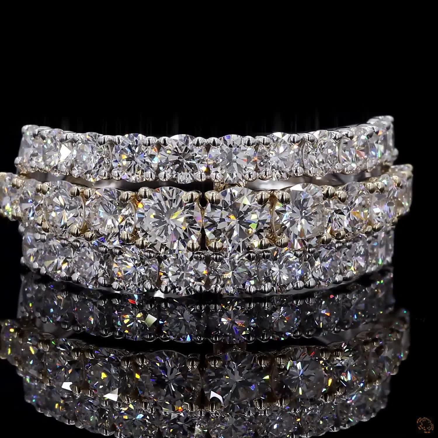 2.64 Ct Round Cut Diamond Engagement Ring, Customized Diamond Ring