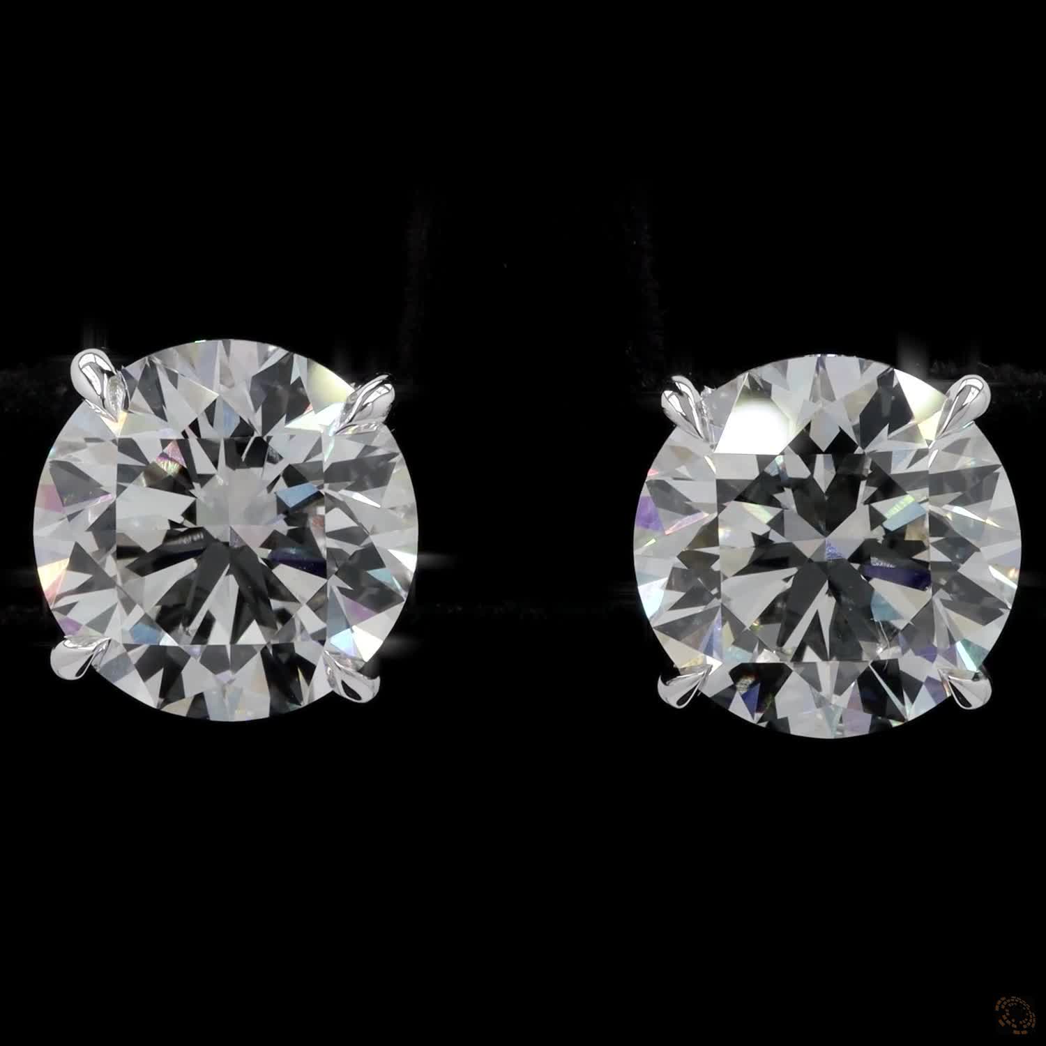 8.02 Ct A precise metal border fully encircles each diamond girdle, keeping the edges protected from bumps or chipping