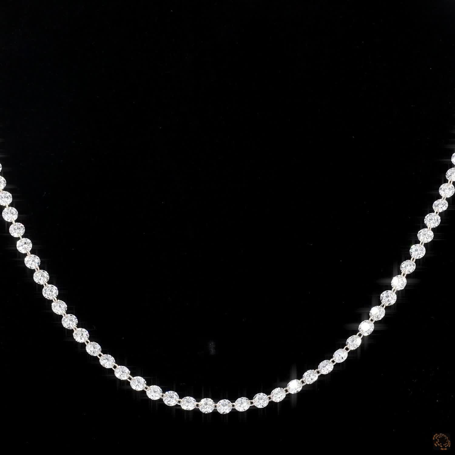19.53 Ct High-clarity round brilliant cut diamonds handset in secure 4-prong or shared-prong mountings to amplify natural brilliance