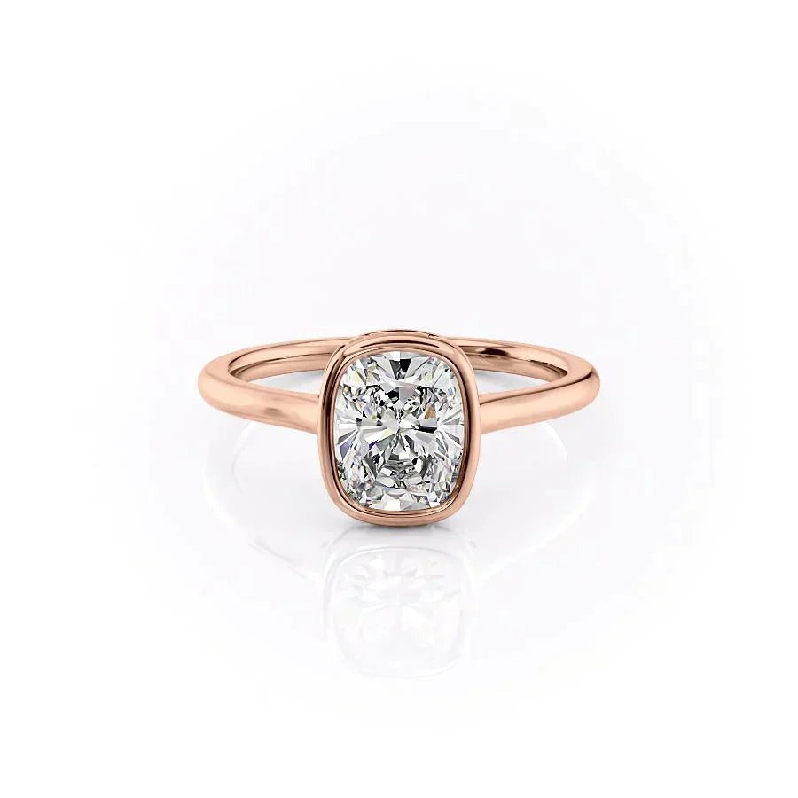 3.00 CT The Charlotte Cushion Bezel-Set Engagement Ring