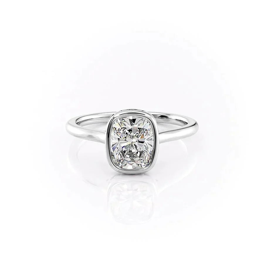 3.00 CT The Charlotte Cushion Bezel-Set Engagement Ring