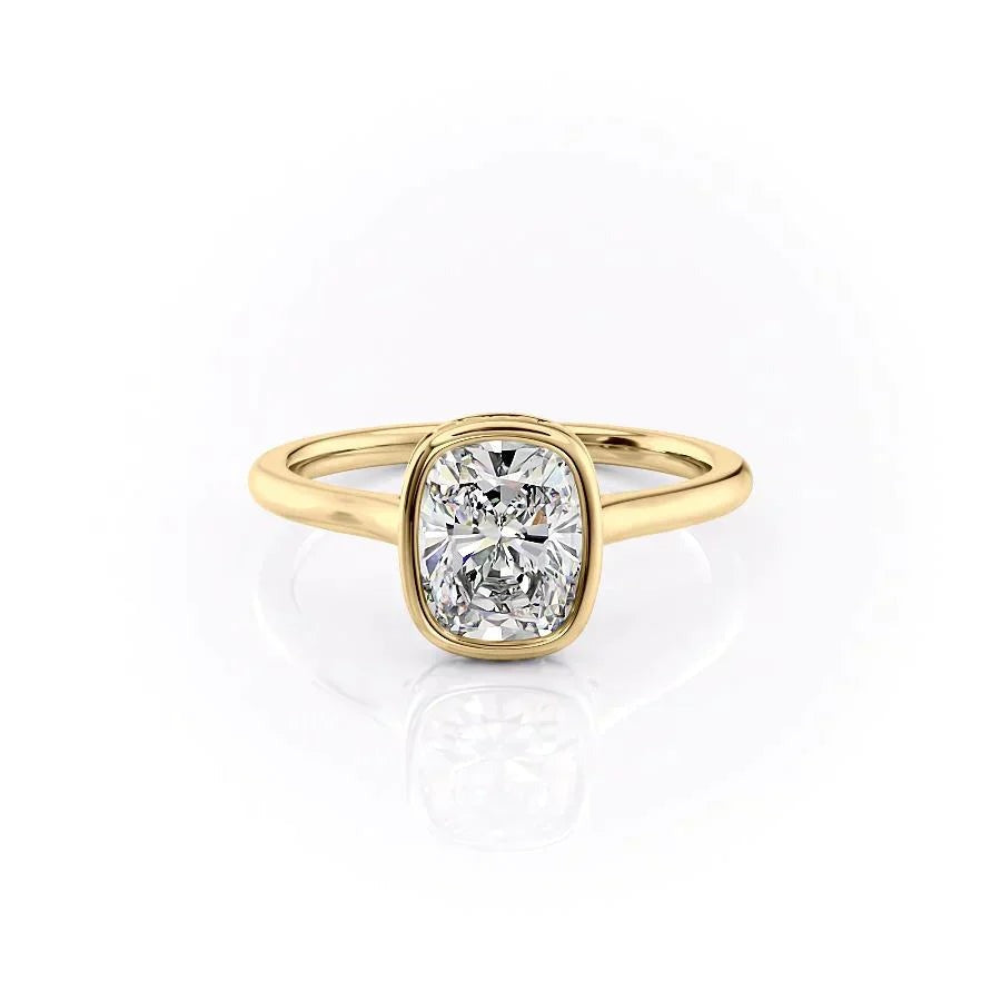 3.00 CT The Charlotte Cushion Bezel-Set Engagement Ring