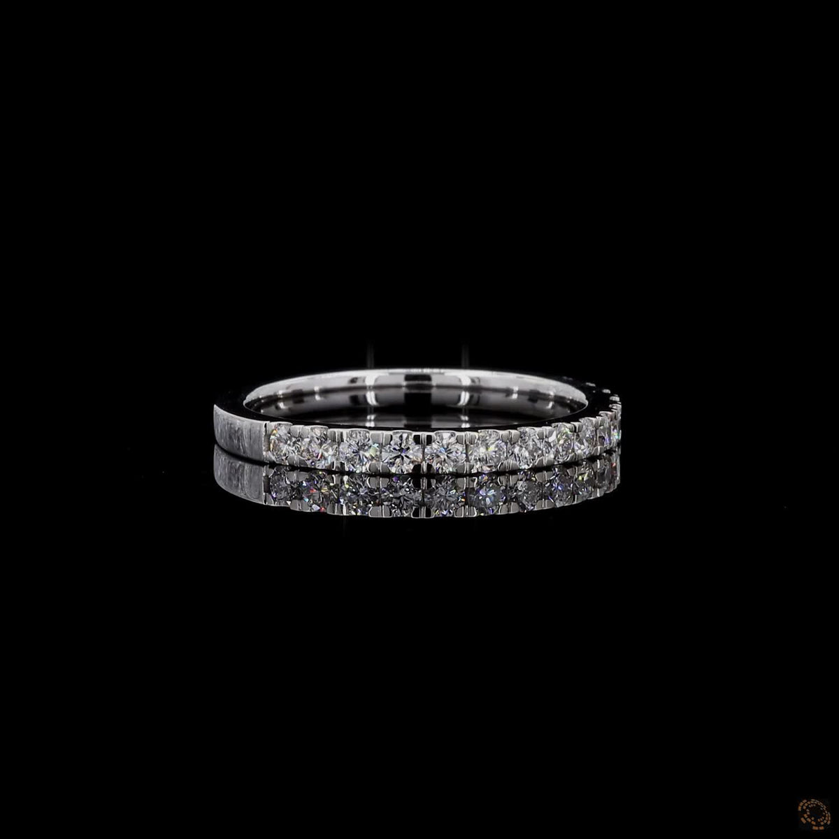0.37 Ct Classic Diamond Eternity Ring | Round Cut Lab Grown Diamond Band in White Gold | Wedding & Anniversary Jewelr