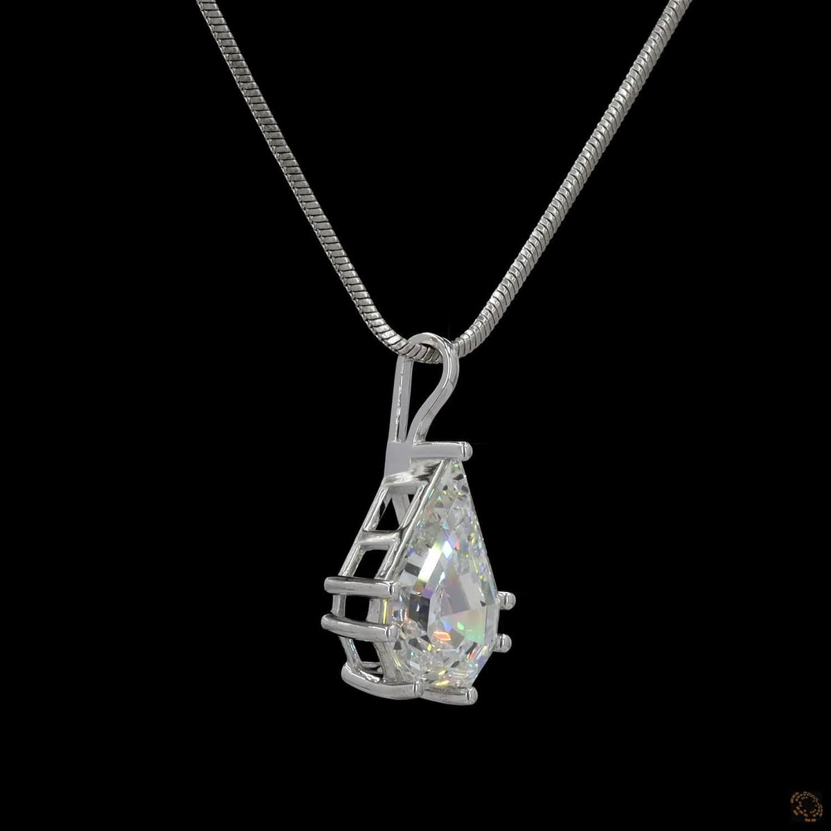 5.06 Ct Shield Cut Lab Grown Diamond Pendant Necklace | Large Shield Shape Solitaire Pendant | Modern Luxury Fine Jewelry