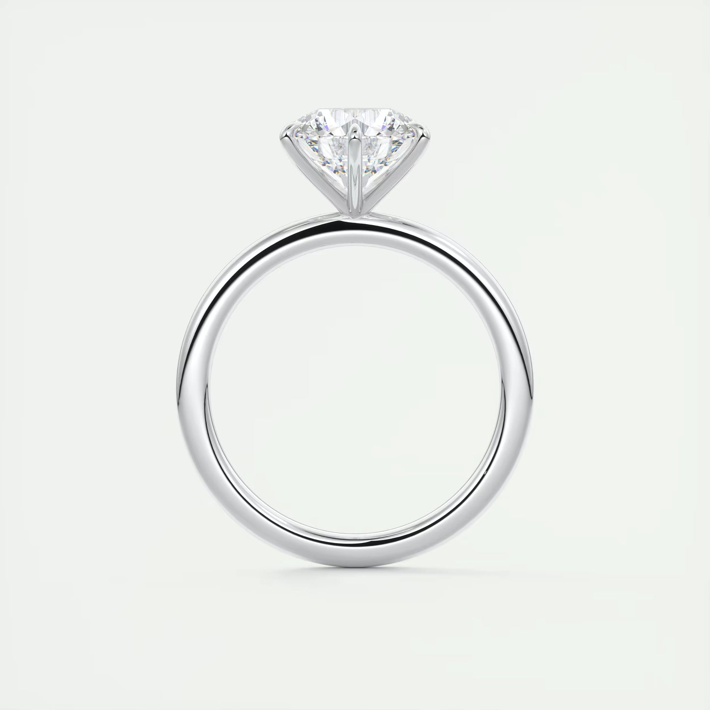 4-5 GM Round Solitaire Ring Engagement Rings