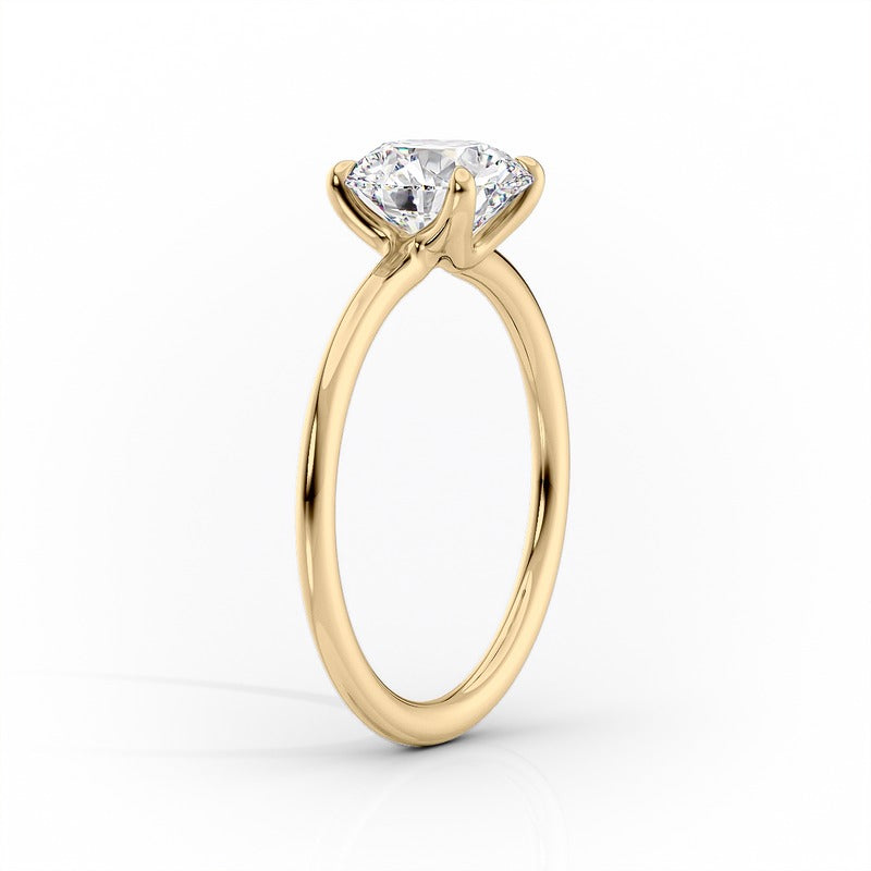2.50 Ct In Asscher Bardot Scallop Engagement Ring