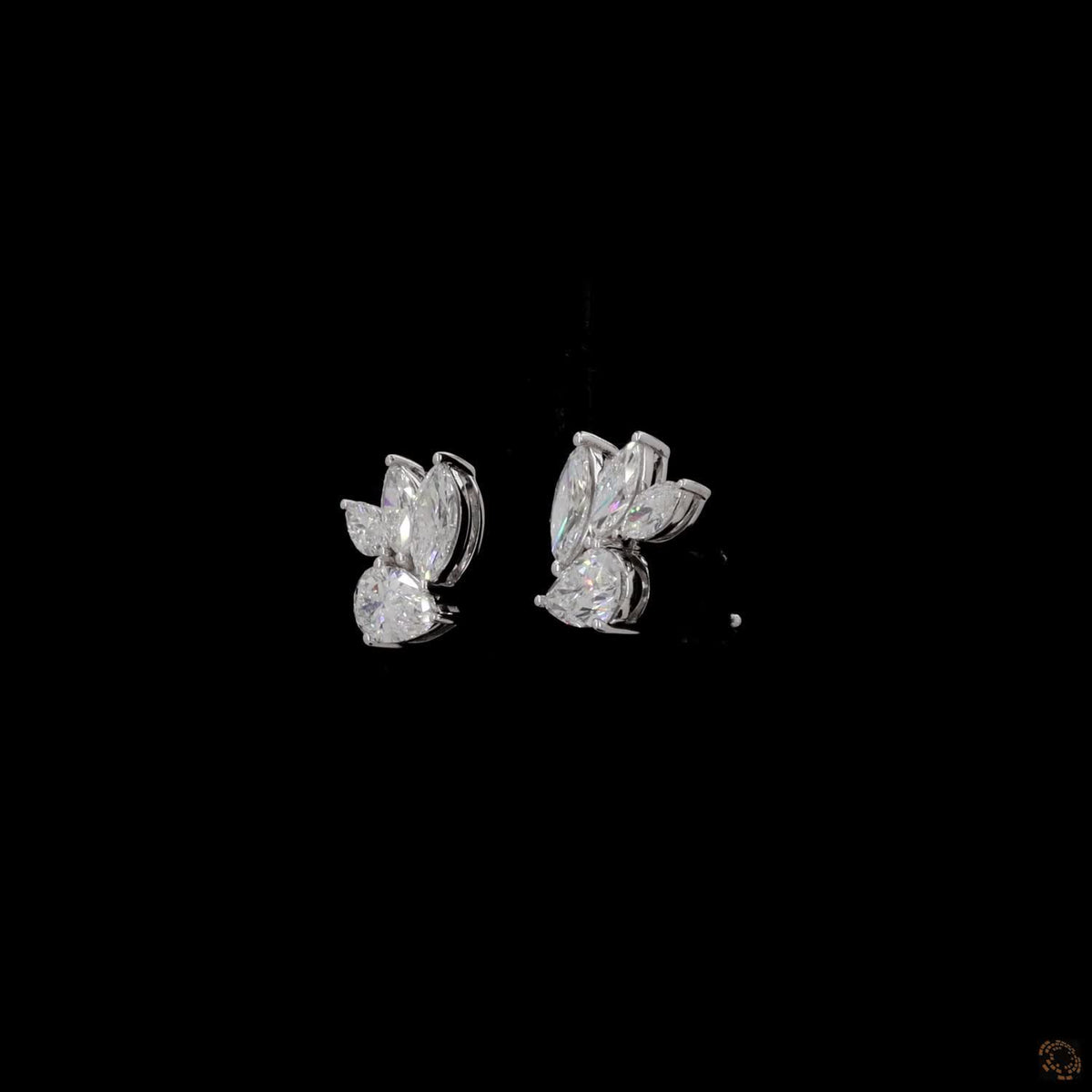 3.44 Ct High-clarity multi-shape lab-grown or natural diamonds Pear Cut and Marquise Cut