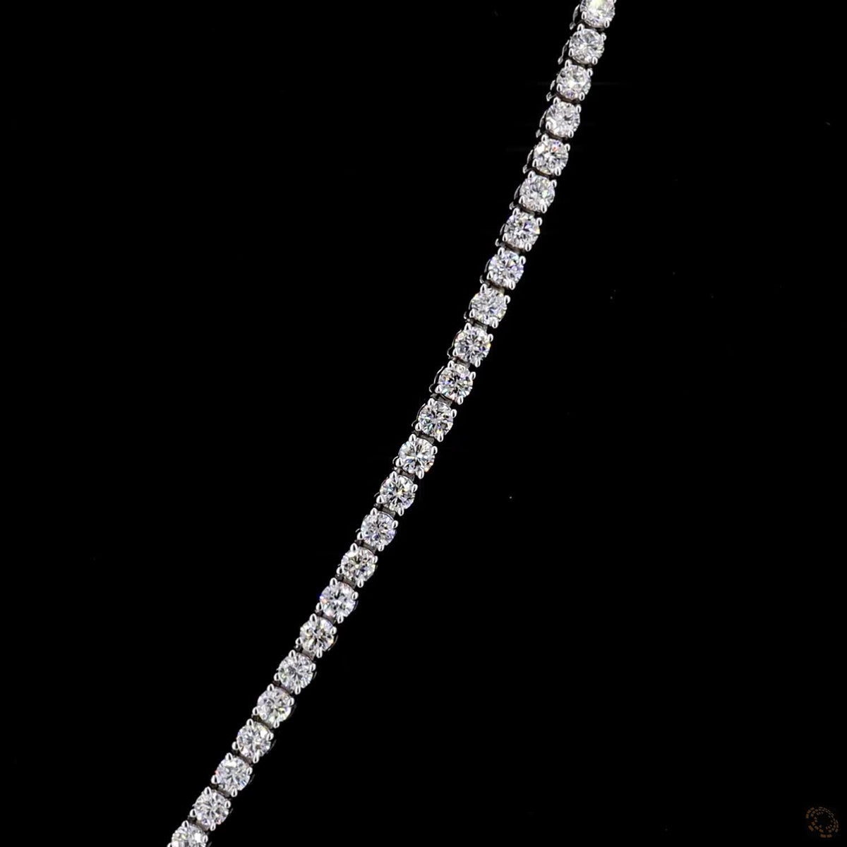 9.71 Ct High-Carat Graduated Round Cut Lab-Grown Diamond Tennis Necklace in 14K White Gold