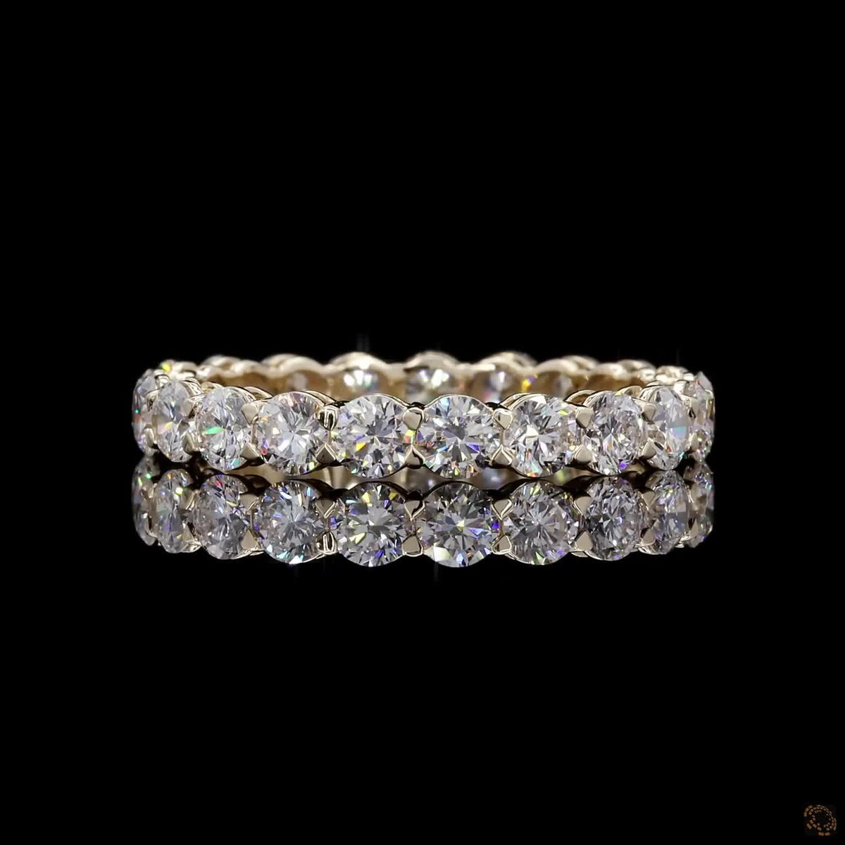 2.34 Ct Luxury Oval Cut Diamond Eternity Band | Stackable Wedding & Anniversary Ring