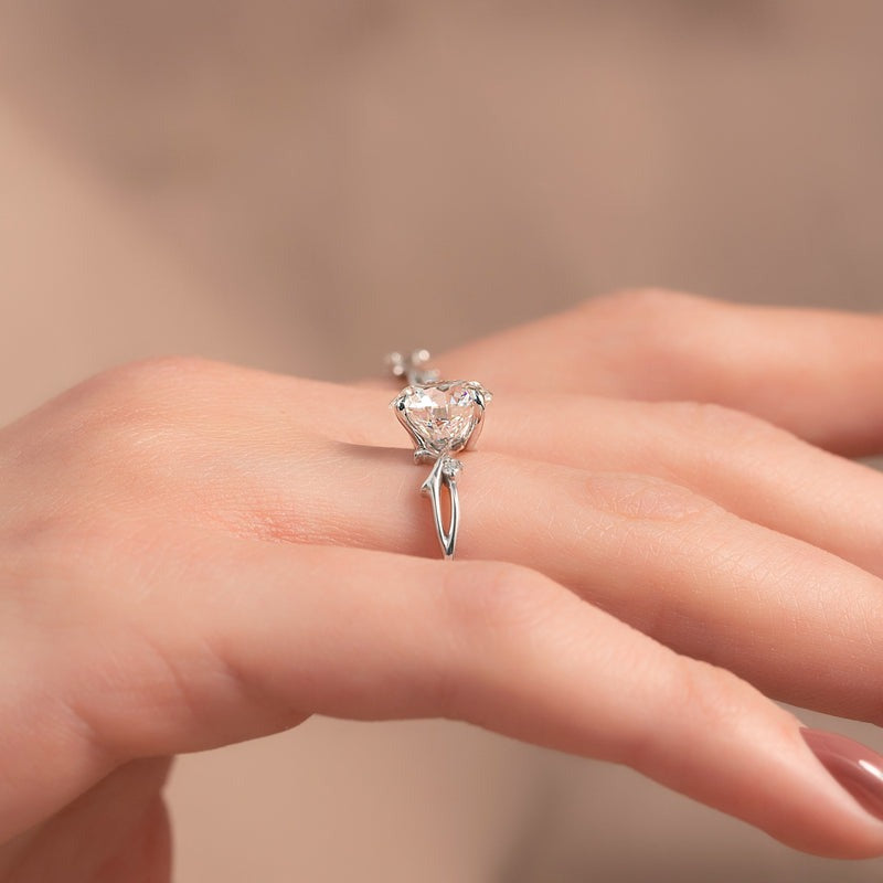 2.50 CT Round The Twig Engagement Ring