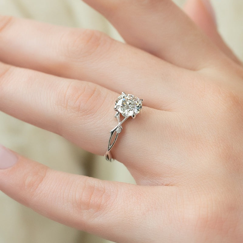 2.50 CT Round The Twig Engagement Ring