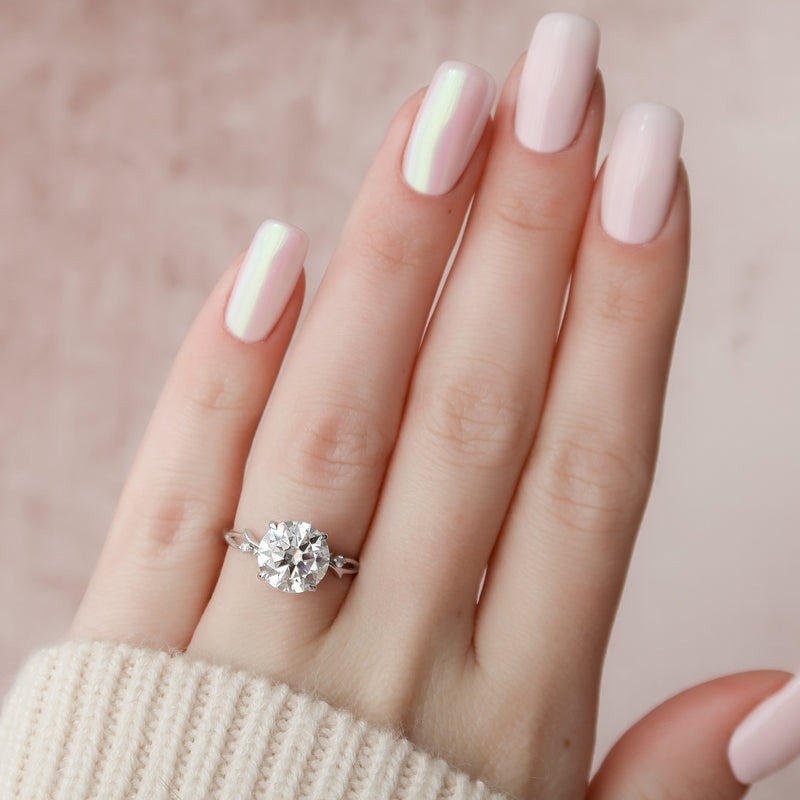 2.50 CT Round The Twig Engagement Ring