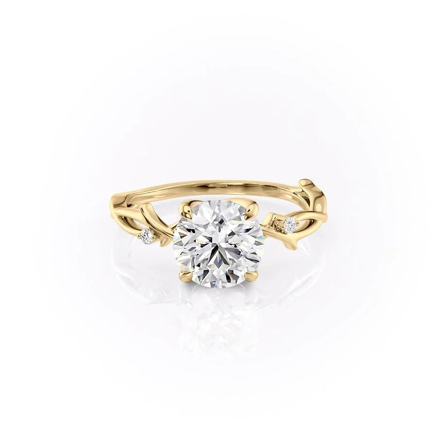 2.50 CT Round The Twig Engagement Ring