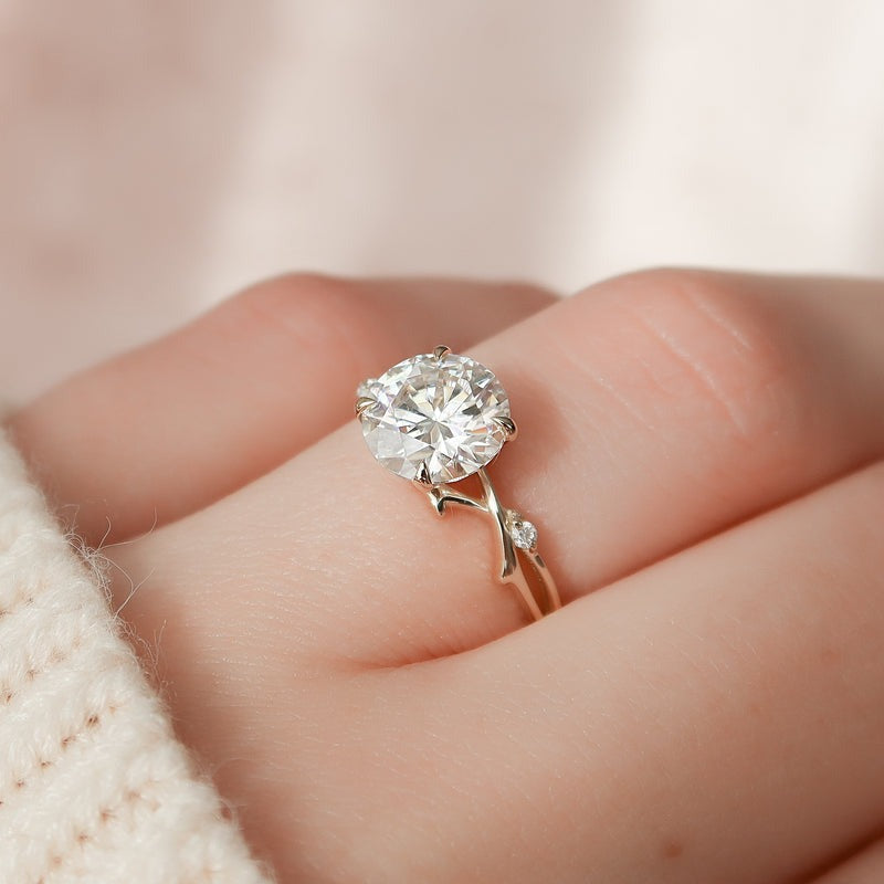 2.50 CT Round The Twig Engagement Ring