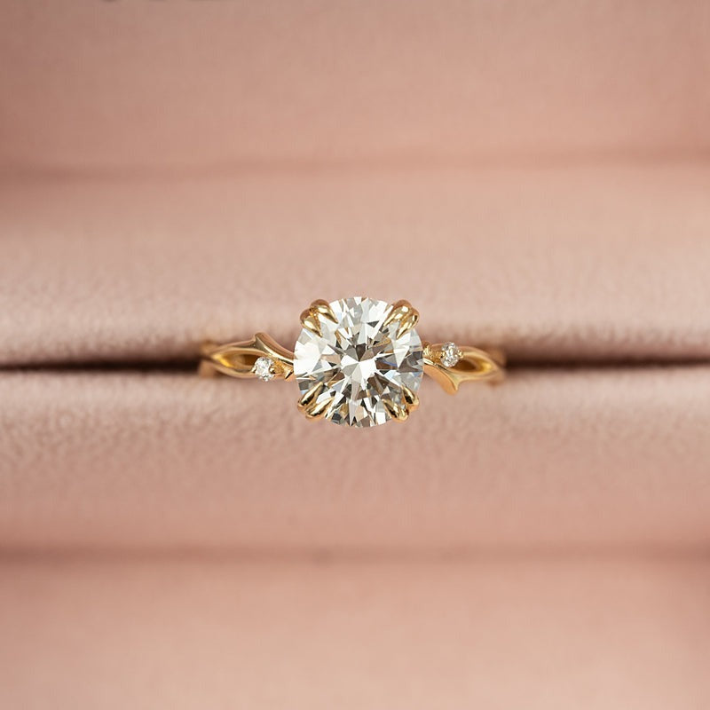 2.50 CT Round The Twig Engagement Ring