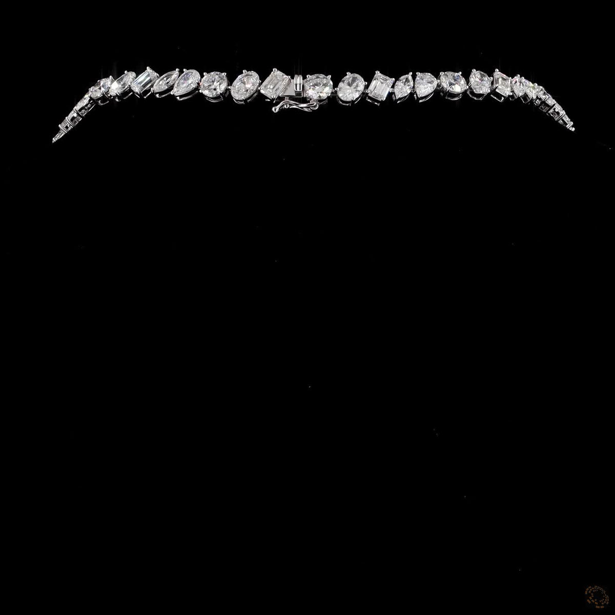 40.61 Ct High-clarity multi-shape diamonds, including round brilliant, oval, emerald, marquise, and pear cuts
