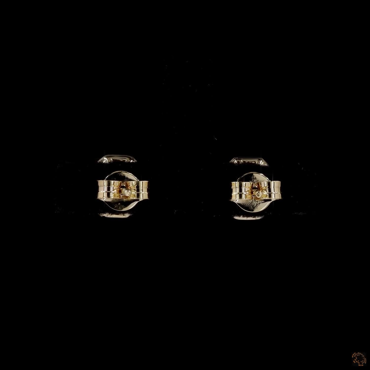 3.10 Ct 14K Yellow GOLD Octagon Shape Studs Earring