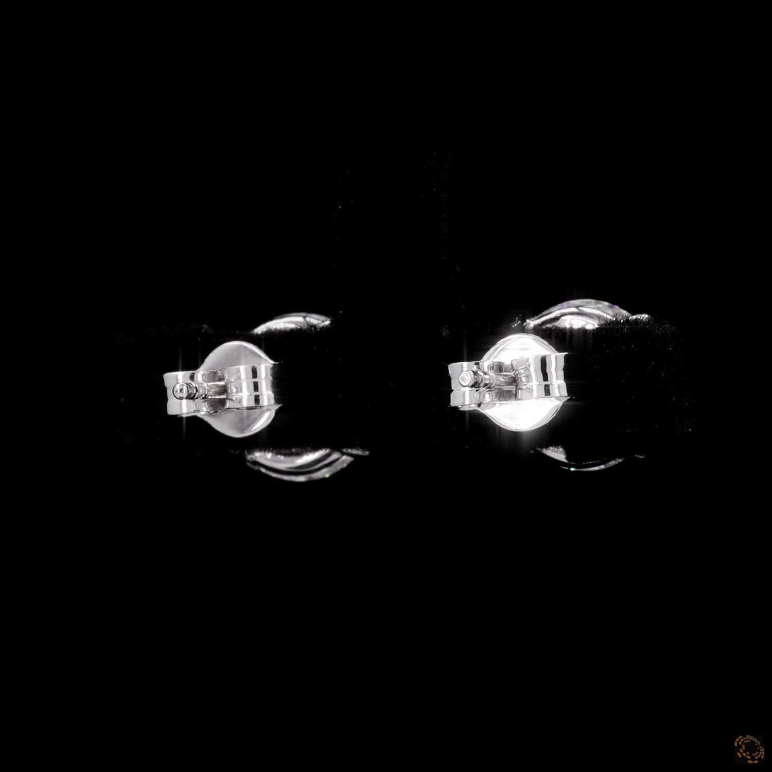 5.06 Ct 14K WHITE GOLD Round Shape Studs Earring