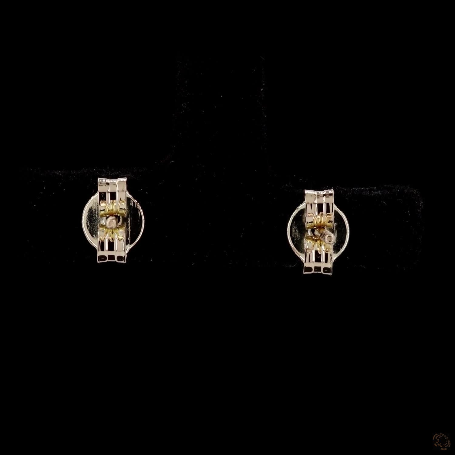 0.53 Ct Classic Round Solitaire Stud Earrings, 3-Prong Basket Post Backs