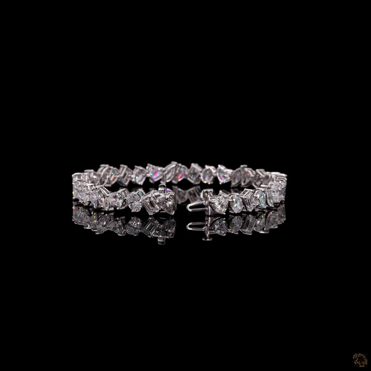 12.67 Ct Dynamic mix of fancy diamond cuts including Marquise, Emerald Cut, Pear Shape, Oval, and Heart Cut diamonds