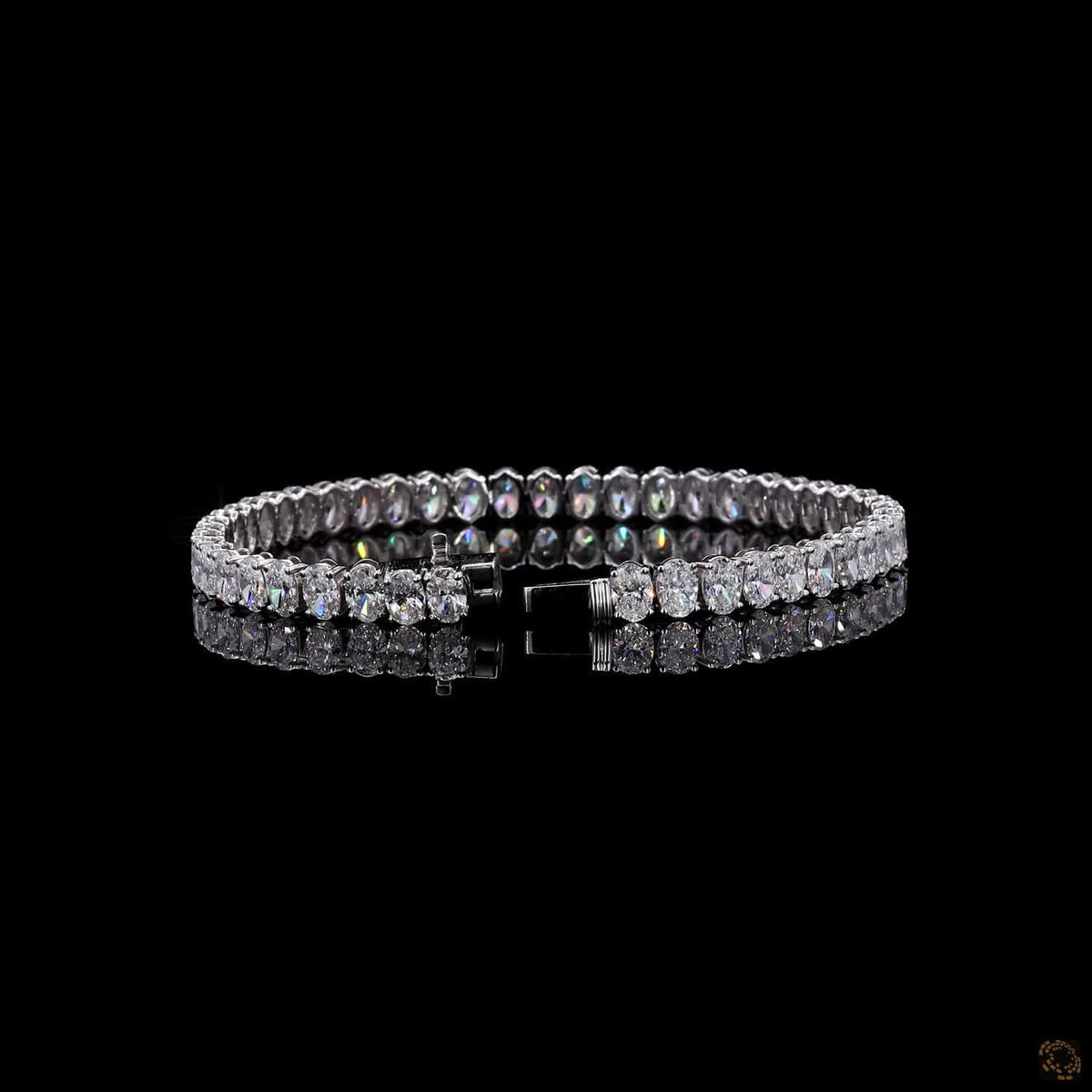 11.87 Ct Oval Cut Lab Grown Diamond Bracelet