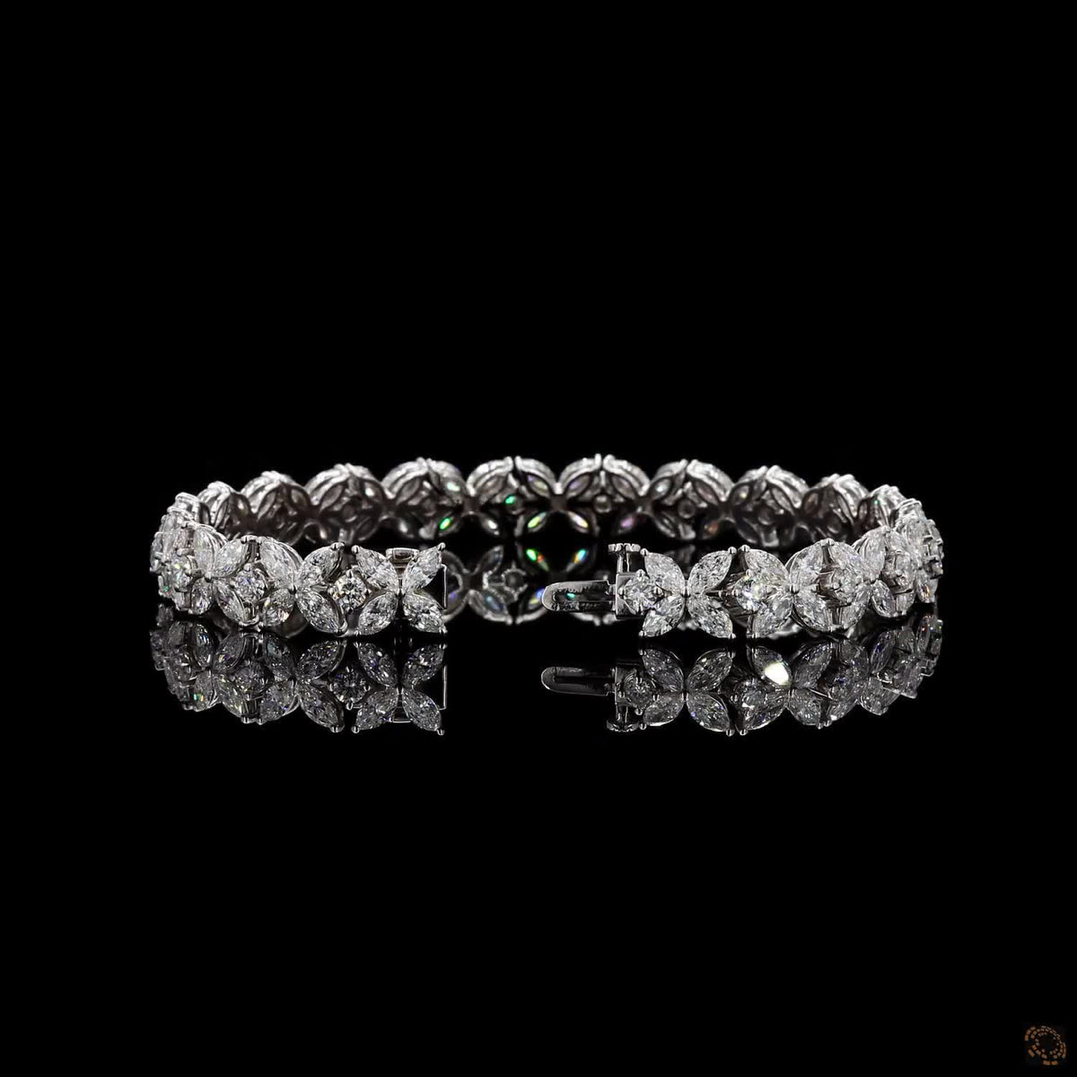 11.9 Ct Classic Stackable Fashion Fancy Color Diamond Bracelet