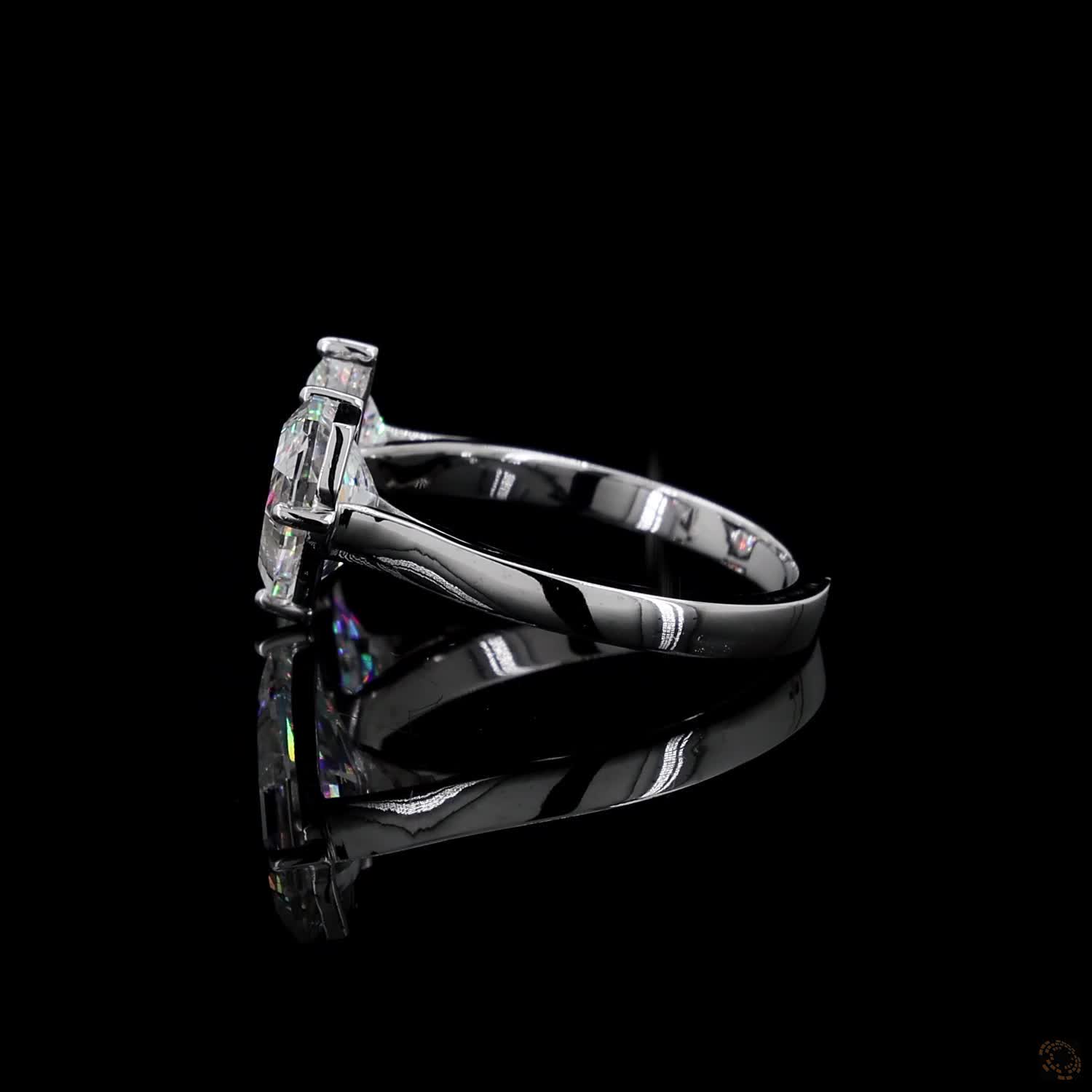 4.38 Ct Open cuff band with individually set basket prongs and protective V-prongs on the tips