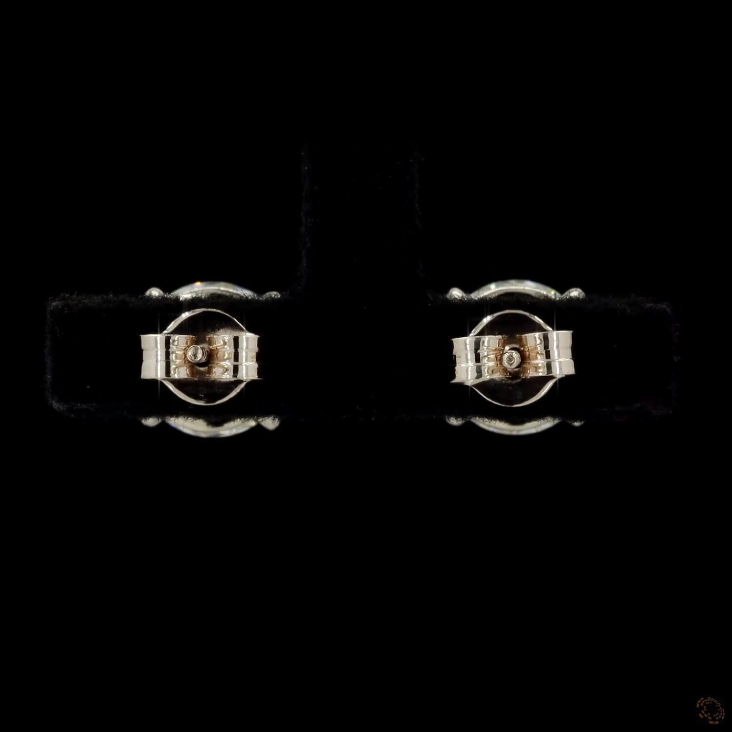 4.03 Ct Bezel Set Round Solitaire Stud Earrings in Yellow Gold