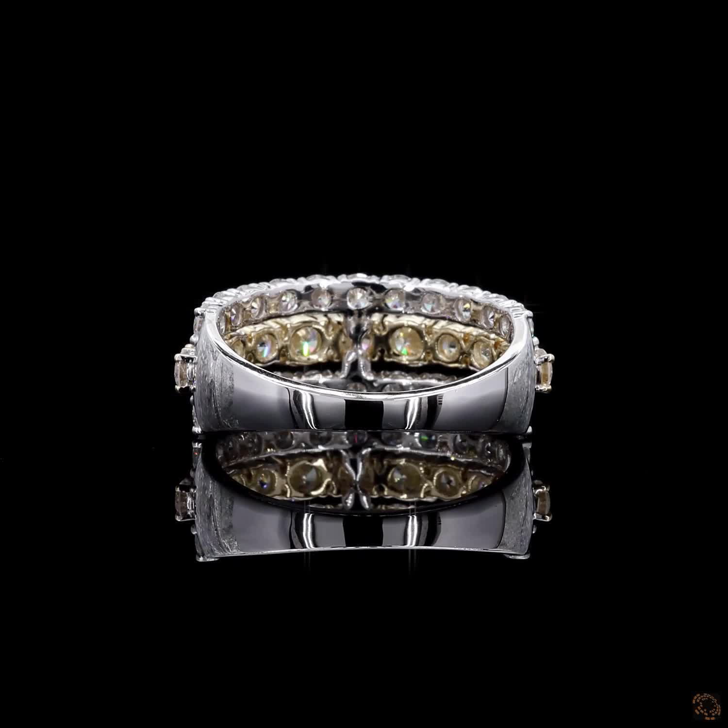2.64 Ct Round Cut Diamond Engagement Ring, Customized Diamond Ring