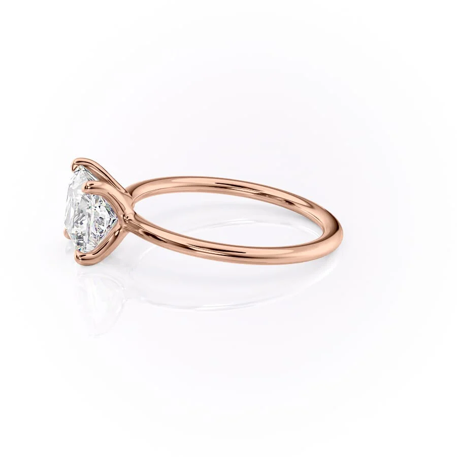 2.00 Ct In Princess Bardot Scallop Engagement Ring