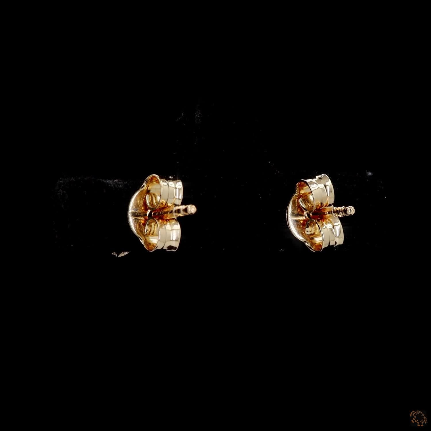 1.43 Ct 14K Yellow GOLD Round Shape Studs Earring