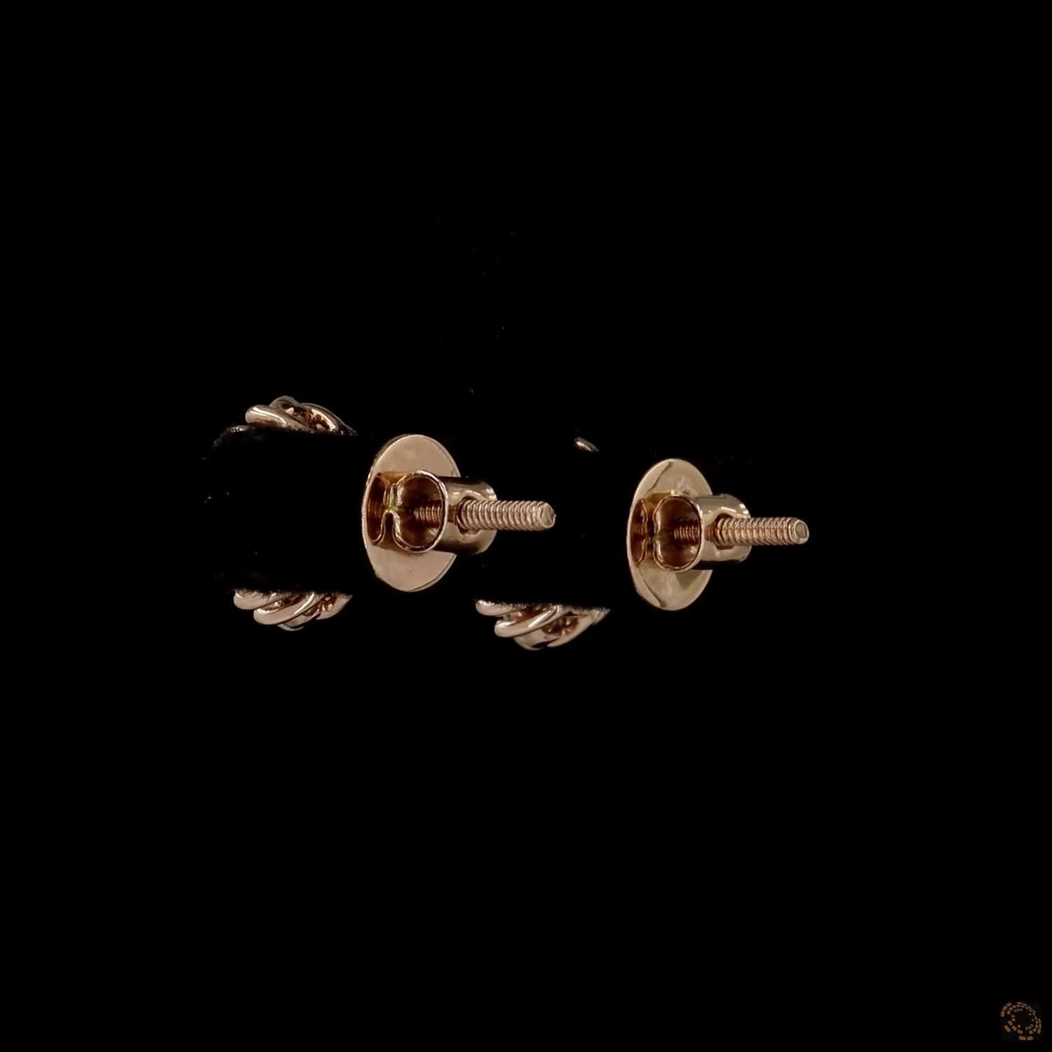 1.38 Ct 14K Rose Gold Round Cut Diamond Flower Cluster Stud Earrings – Blossom Solitaire Illusion Studs