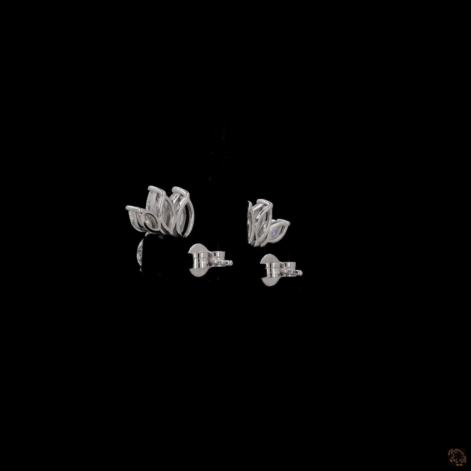 3.44 Ct High-clarity multi-shape lab-grown or natural diamonds Pear Cut and Marquise Cut