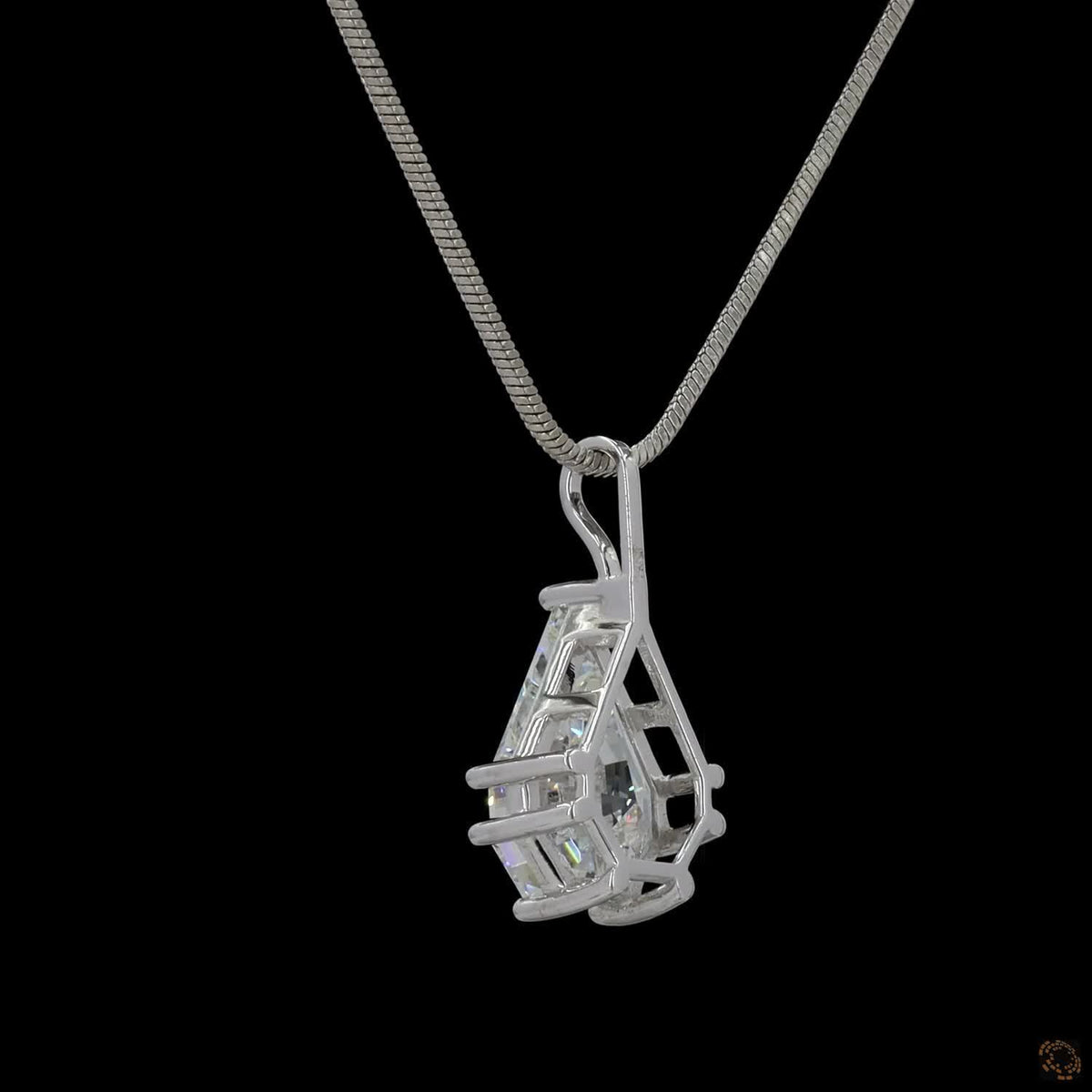 5.06 Ct Shield Cut Lab Grown Diamond Pendant Necklace | Large Shield Shape Solitaire Pendant | Modern Luxury Fine Jewelry