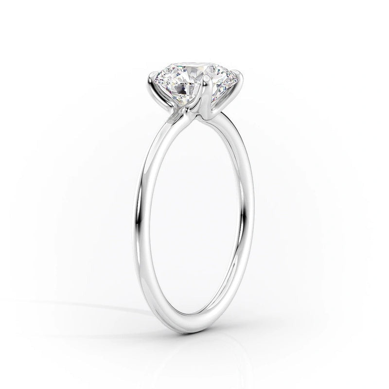 2.00 Ct In Princess Bardot Scallop Engagement Ring