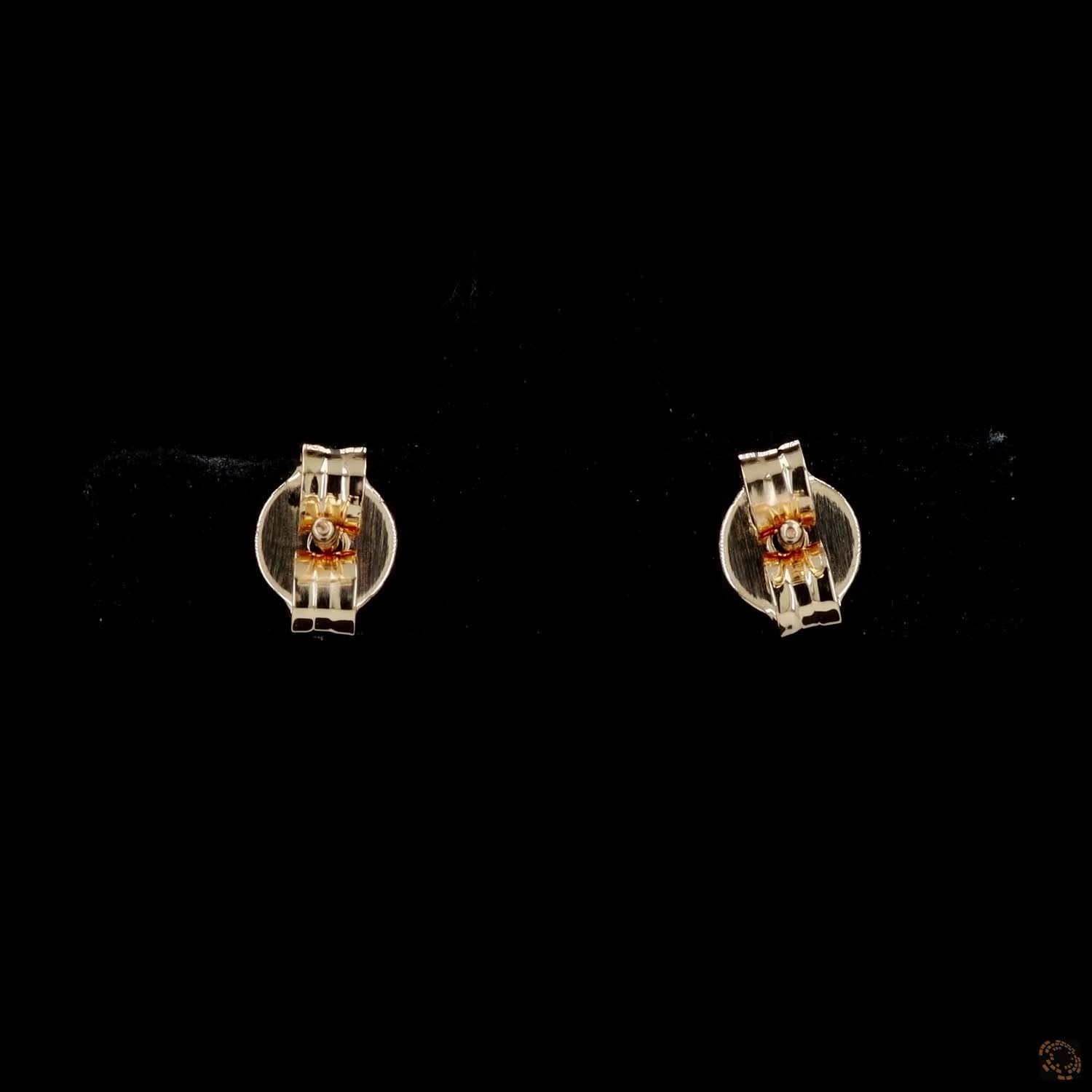 1.43 Ct 14K Yellow GOLD Round Shape Studs Earring