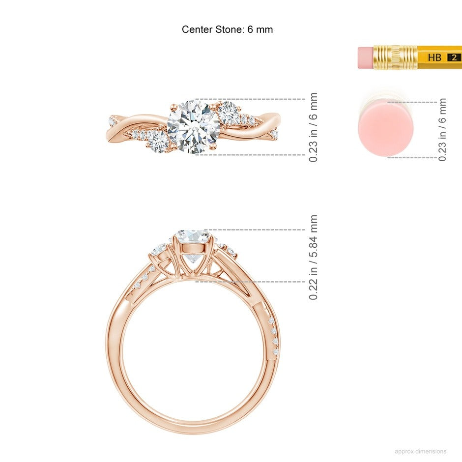 1.05 Ct In Round Bardot Scallop Engagement Ring