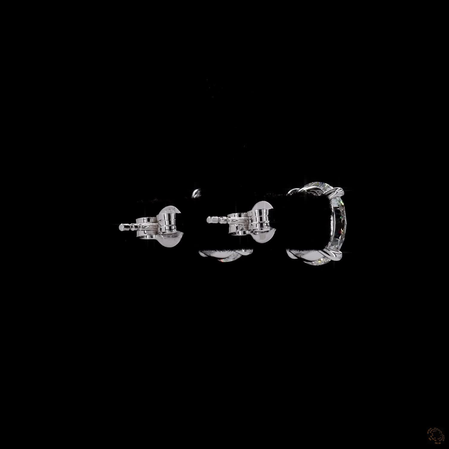 7.05 Ct Delivers a timeless square-like framework around the round brilliant stone, creating a crisp, geometric look