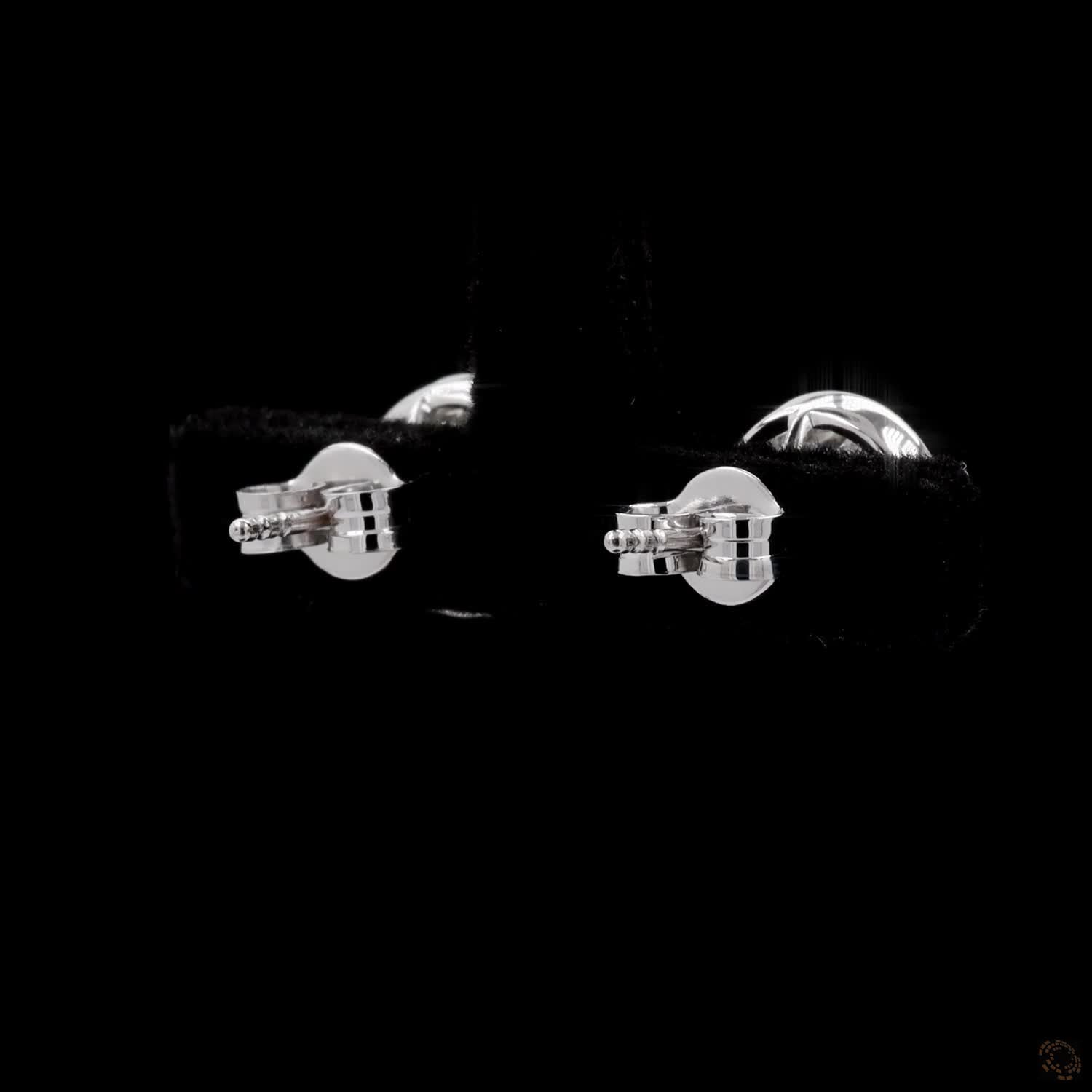 4.06 Ct Classic Round Cut Diamond Bezel Solitaire Stud Earrings in 14K White Gold | Full Bezel Set Studs