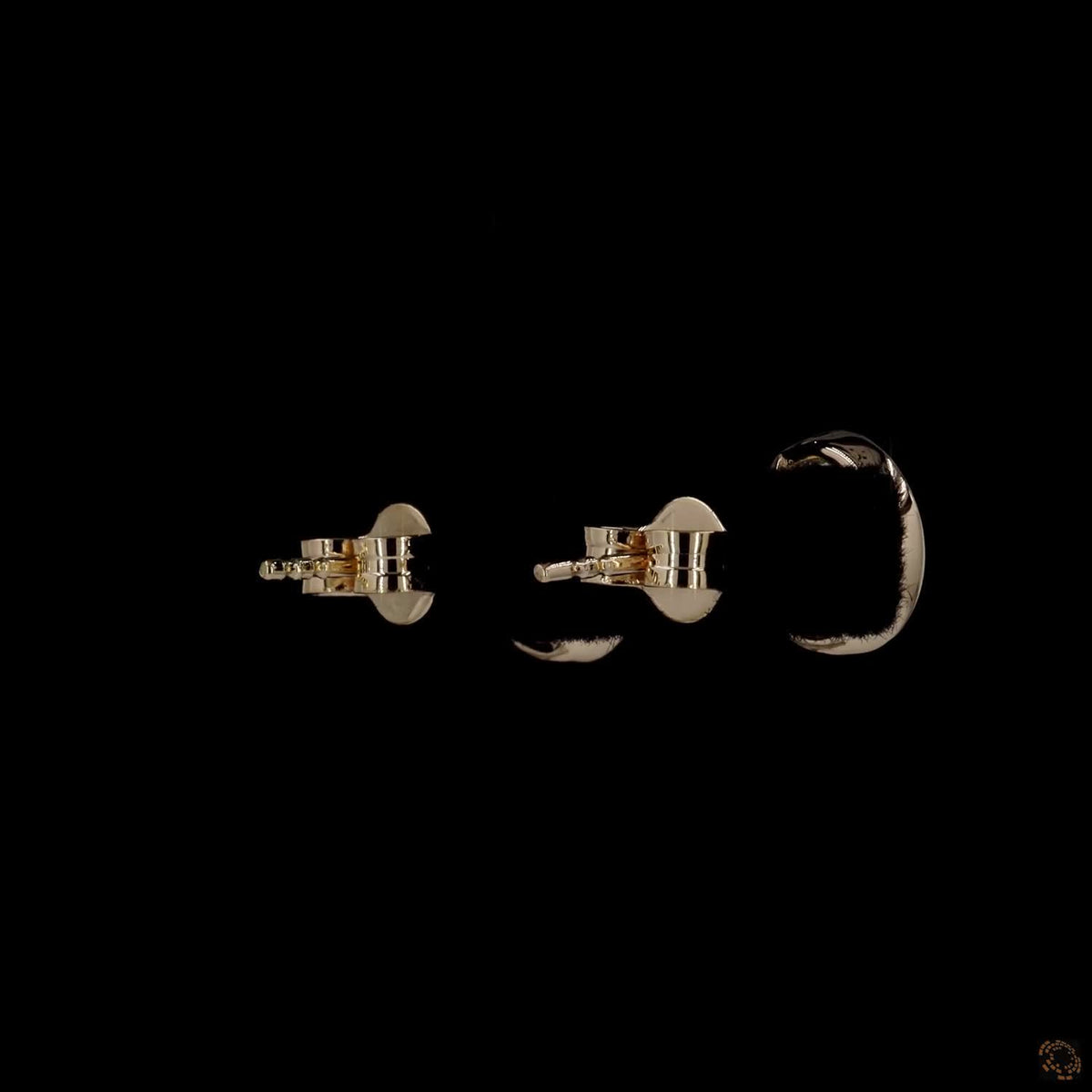 4.11 Ct Bezel-Set Round Diamond Stud Earrings in 14K Yellow Gold