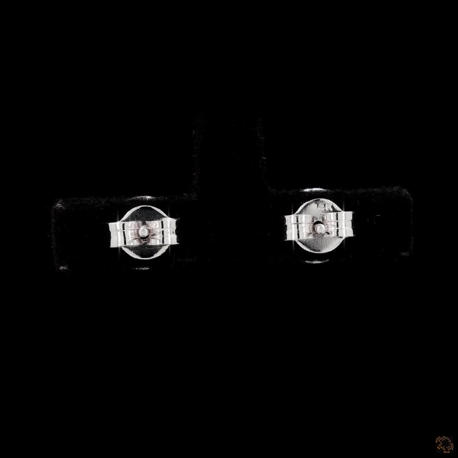 1.45 Bezel-Set Oval Diamond Stud Earrings in White Gold / Platinum