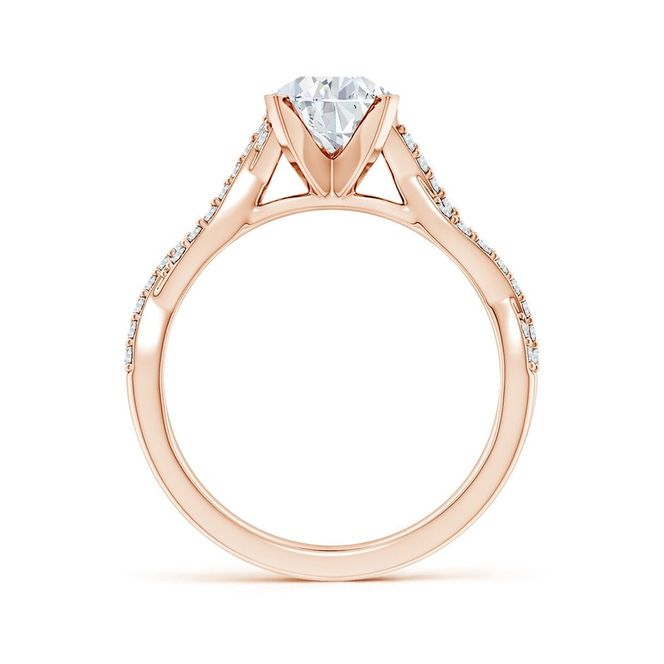 1.62 Ct In Pear Bardot Scallop Engagement Ring